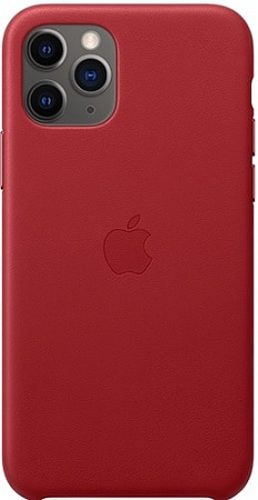 Чехол Apple Leather Case для iPhone 11 Pro (красный)