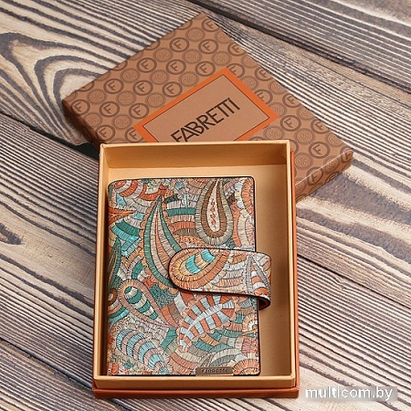 Визитница Fabretti 42003NPpaisley-91