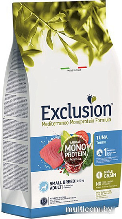 Сухой корм для собак Exclusion Monoprotein Tuna Noble Grain мелких пород NGATS02 (2 кг)