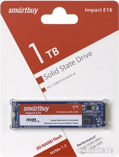 SSD Smart Buy Impact E16 1TB SBSSD-001TT-PH16-M2P4