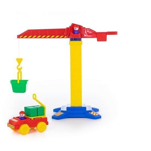 Полесье Башенный кран №1 + автомобиль 58195