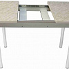 Обеденный стол Solt Мила 1 (мрамор белый/ноги круглые белые)