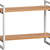 Полка LoftyHome Мальборк 2 1556405 (дуб с белым основанием)