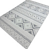 Ковер для жилой комнаты Radjab Carpet Поло Прямоугольник PL 273 12545RK (2x4, Cream/Grey)