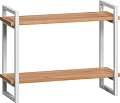 Полка LoftyHome Мальборк 2 1556405 (дуб с белым основанием)