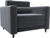 Кресло-кровать Лига диванов Лига-070 132559 (велюр Seven 17 серый)