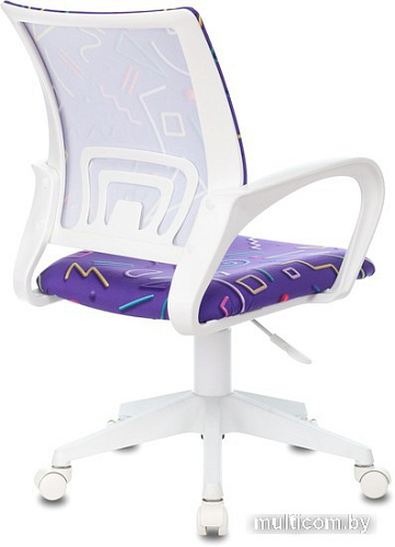 Компьютерное кресло Бюрократ Burokids 1W 1920838 (фиолетовый Sticks 08/пластик белый)