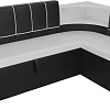 Угловой диван Mebelico Тефида 107535 (правый, белый/черный)