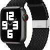 Ремешок Hurtel Strap Fabric для Apple Watch 9/8/7/6/SE/5/4/3/2, 41мм/40мм/38мм (черный)