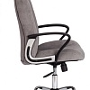 Офисное кресло TetChair Oxford хром/флок (серый)