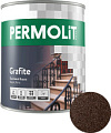 PERMOLIT Grafite антикоррозийная с эффектом металлик 1782 0.75 кг (шоколад)