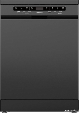 Отдельностоящая посудомоечная машина Weissgauff DW 6038 D Dual Wash Black