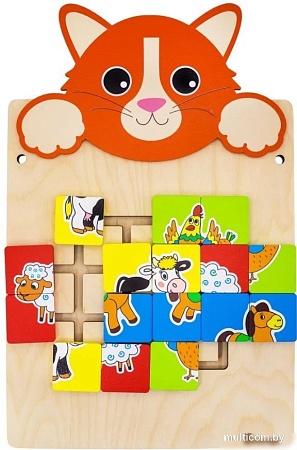 Бизиборд Alatoys Настенная бизидоска Котик ББ602