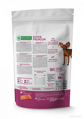 Сухой корм для собак Nature's Protection Mini Extra Salmon Adult Small Breeds NPS45736 500 г