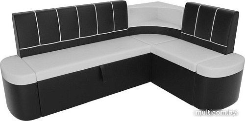 Угловой диван Mebelico Тефида 107535 (правый, белый/черный)