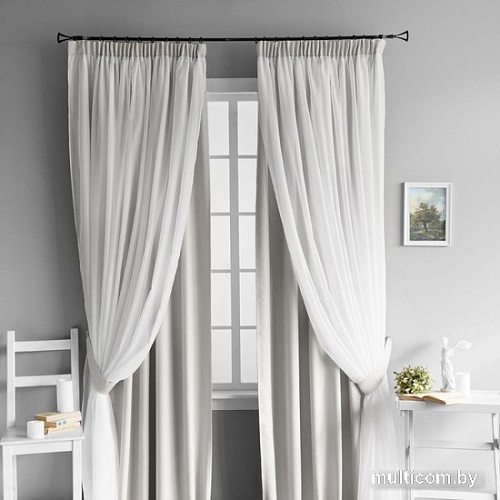 Комплект штор Pasionaria Милли 280x260 (2 шт, серый)