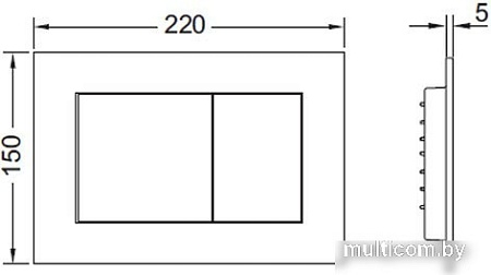 Панель смыва Tece Now 9240401 (хром глянцевый)
