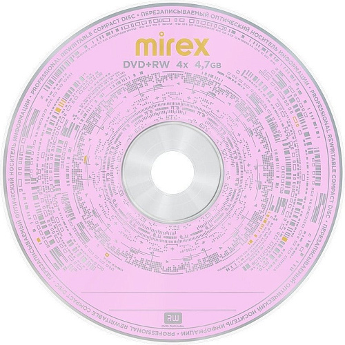 DVD+RW диск Mirex 4.7Gb 4x UL130022A4B (50 шт.)