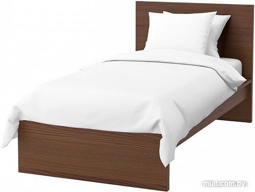 Кровать Ikea Мальм 200x90 (коричневый ясень, Лонсет) 992.278.77