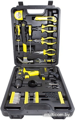 Дрель-шуруповерт WMC Tools 1057 (с 1-им АКБ, кейс, набор оснастки)