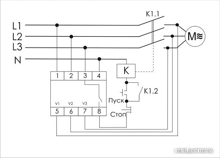 Реле контроля фаз Евроавтоматика F&F CZF-2BR EA04.003.003