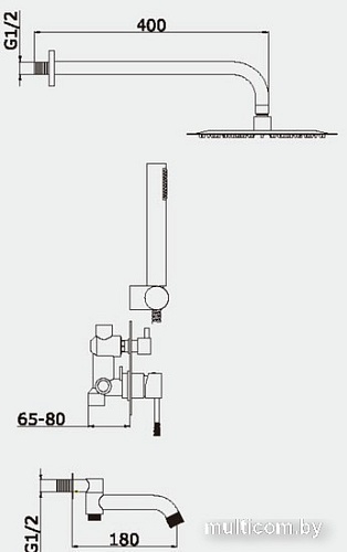 Душевая система Vieir 403564