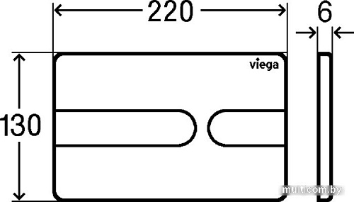 Панель смыва Viega Visign for Style 23 8613.1 (черный) 773 175