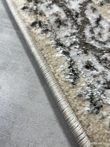 Ковер для жилой комнаты Bossan Rome D074A-GRI-BEJ-OVAL (2x2.9)