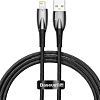 Кабель Baseus Glimmer Series Fast Charging Data Cable USB Type-A - Lightning 2.4A CADH000301 (2 м, черный)