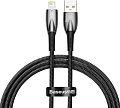 Кабель Baseus Glimmer Series Fast Charging Data Cable USB Type-A - Lightning 2.4A CADH000301 (2 м, черный)
