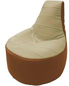 Кресло-мешок Flagman Трон Т1.3-20 (светло-бежевый/оранжевый)