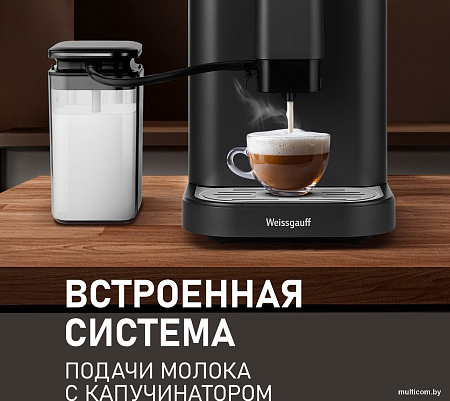 Кофемашина Weissgauff WCM-325 Black Automatic Touch Cappuccino