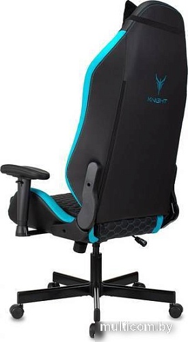 Кресло Knight Neon (черный/голубой)