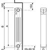 Алюминиевый радиатор Nova Florida Extrathermserir Super B4 350/100 White (12 секций)