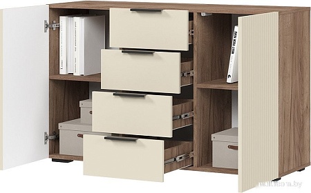 Тумба Стендмебель Соната КМ 01 (моно керамика/дуб крафт табачный)