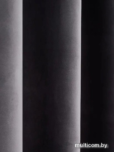 Комплект штор Soft Lines Бархат 9138-27 2x2.4 м (серый, 2 шт)