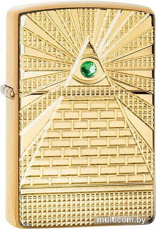 Зажигалка Zippo Armor High Polish Brass Eye of Providence Design 49060