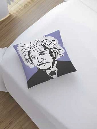 Чехол на подушку JoyArty Нарядный эйнштейн sl_8623