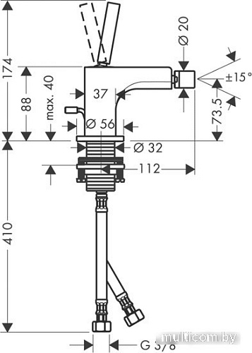 Смеситель Axor Citterio 39210000