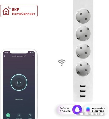 Умный удлинитель EKF Connect RCE-1-WF
