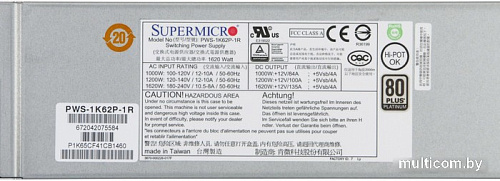 Блок питания Supermicro PWS-1K62P-1R