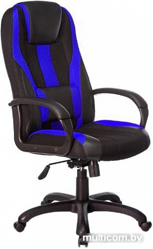 Кресло Бюрократ VIKING-9/BL+RED (черный/красный)