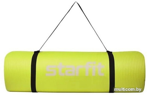 Коврик Starfit FM-301 NBR (10 мм, лаймовый)