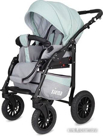 Универсальная коляска Rant Siena (3 в 1, 08 серый/ментоловый)