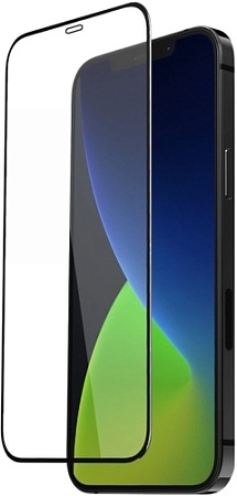 Защитное стекло Case 3D Rubber для Apple iPhone 12/12 Pro (черный)