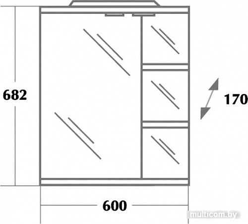 Onika Зеркало Коралл 60.01 [206001]