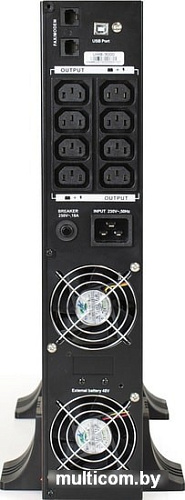 Источник бесперебойного питания ExeGate SinePower UHB-3000.LCD.AVR.C13.RJ.USB.2U
