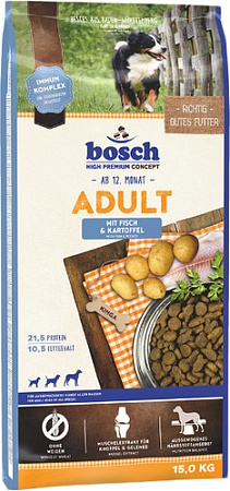Сухой корм для собак Bosch Adult Fish & Potato 15 кг