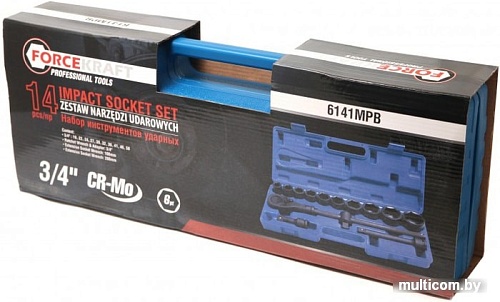 Набор торцевых головок ForceKraft FK-6141MPB (14 предметов)