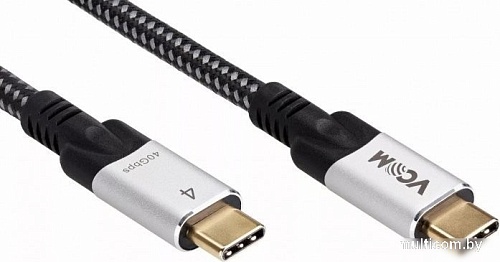 Кабель VCOM CU560-1.2M USB4 - USB4 (1.2 м, черный)